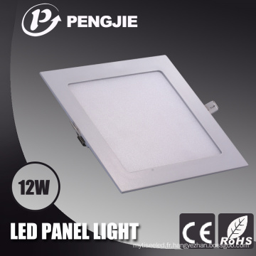 Zhonshan usine intérieure 12W Square Slim LED panneau de plafond d&#39;éclairage